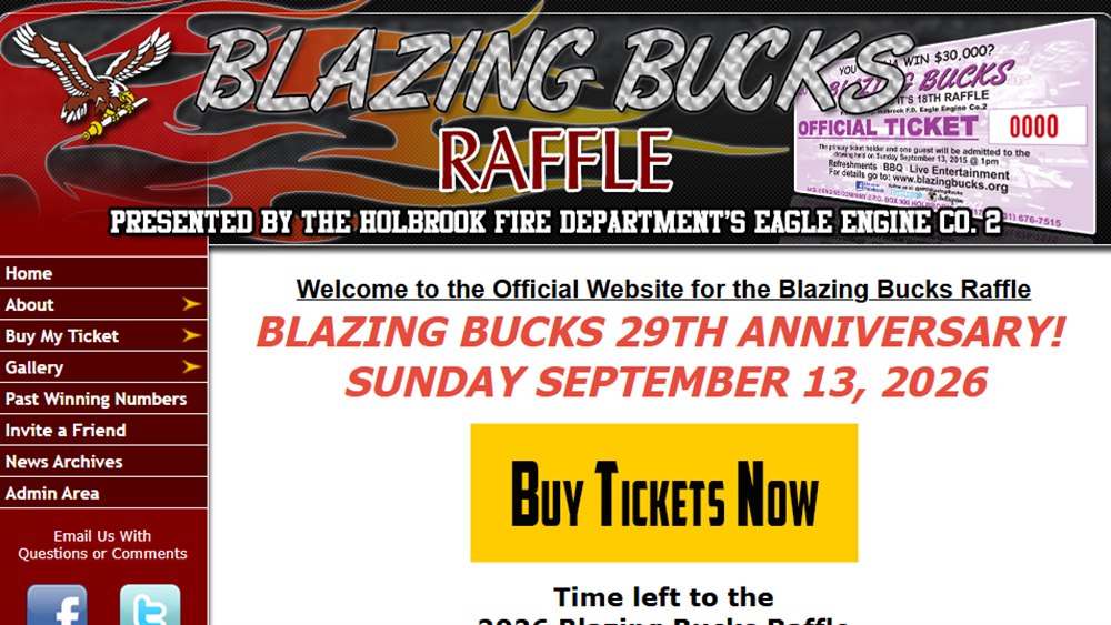 Blazing Bucks Raffle