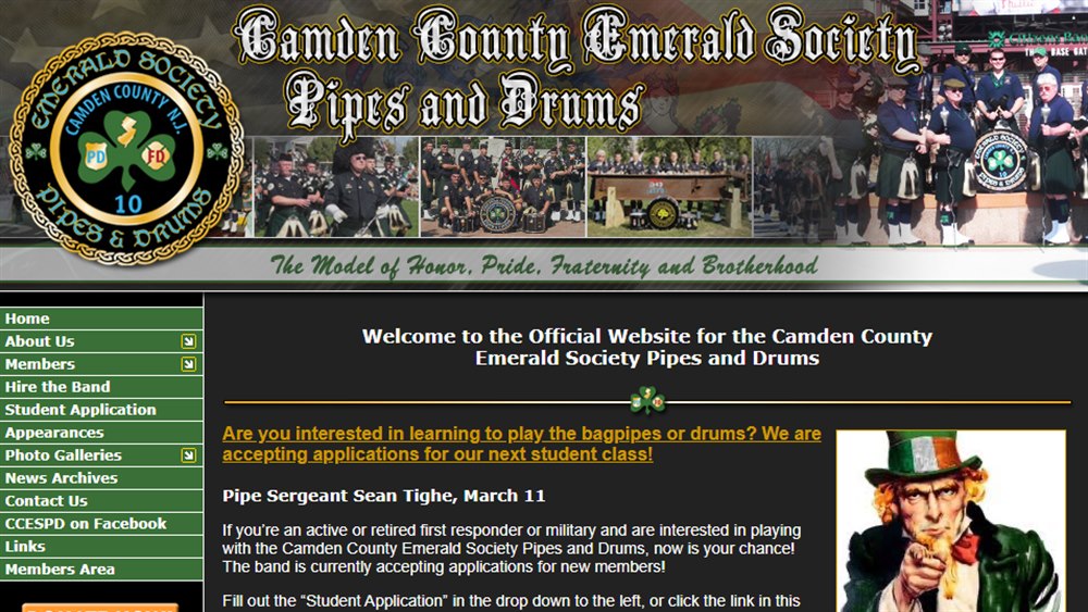 Camden County Emerald Society Pipes & Drums