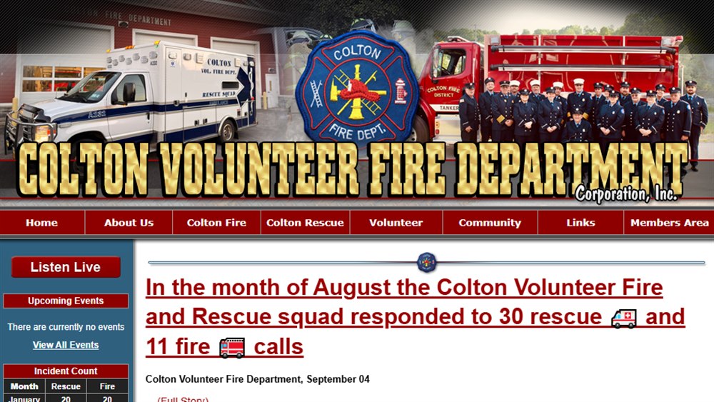 Colton Volunteer Fire Department