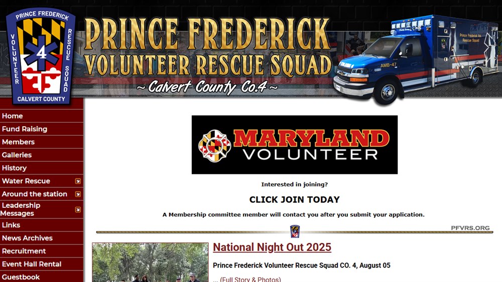 Prince Frederick Volunteer Rescue Squad