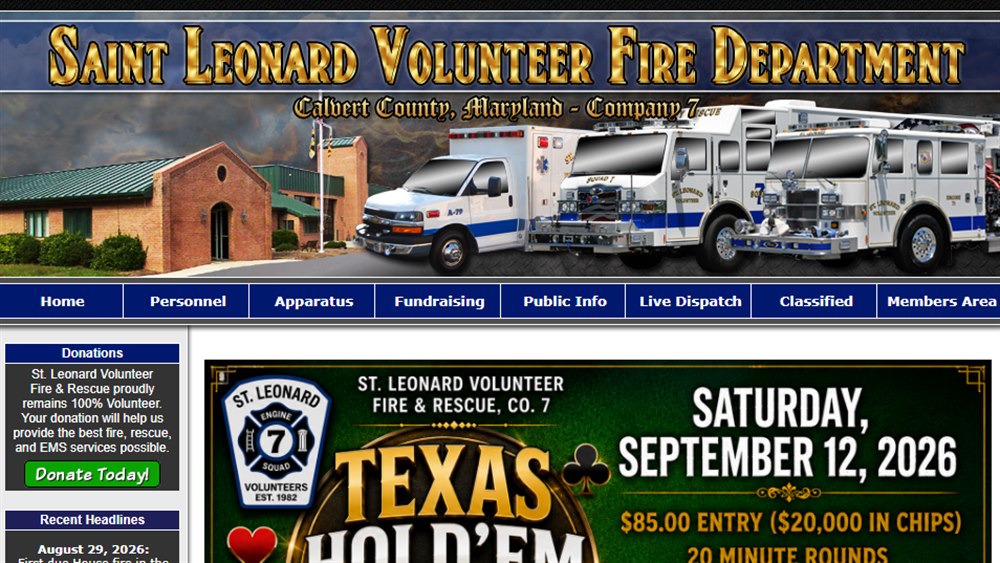 Saint Leonard Volunteer Fire Department & Rescue Squad
